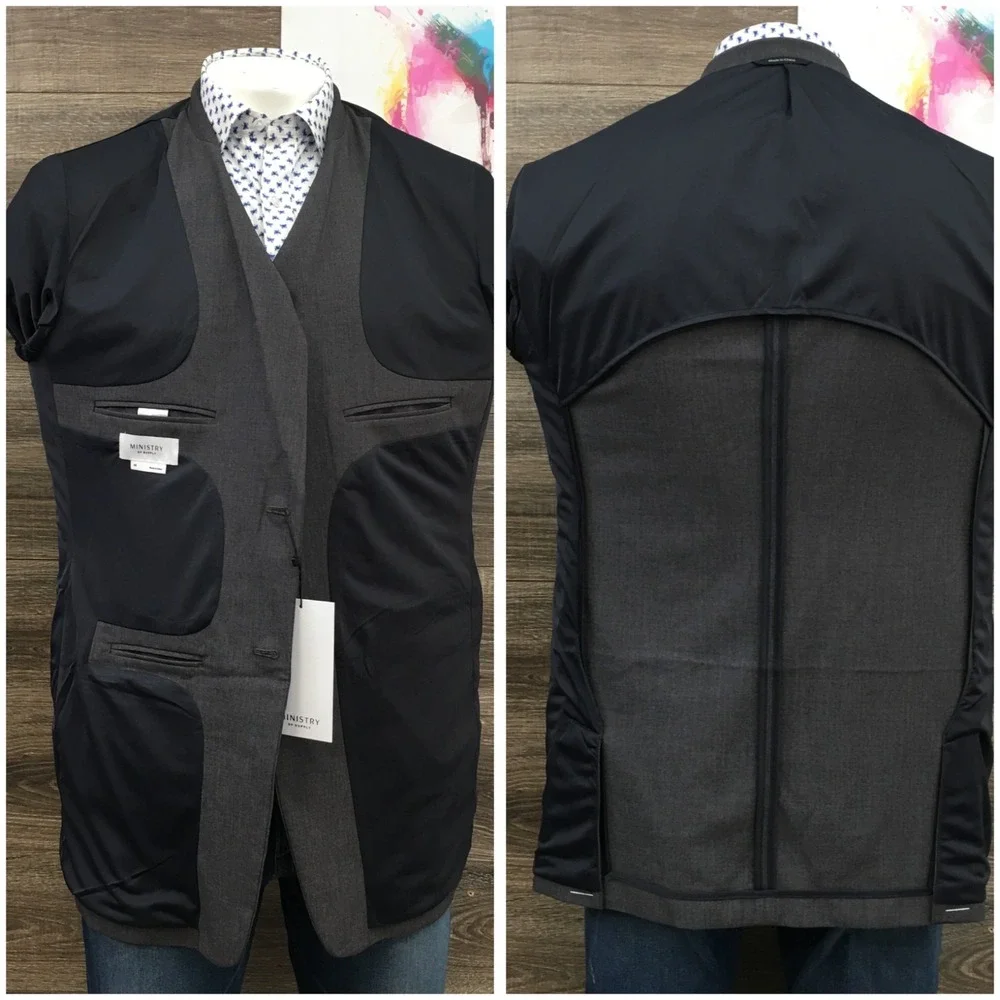 NEW MINISTRY OF SUPPLY Mens Blazer Sport Coat Casual Jacket 48L Performance Suit